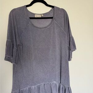 Women's Light Purple Ruffle Top